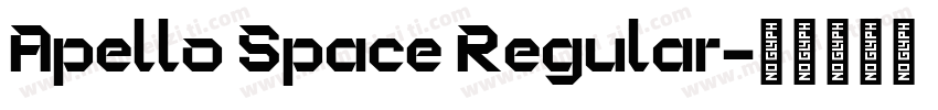 Apello Space Regular字体转换